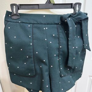 Zara Basic Polka Dot High Waist Shorts